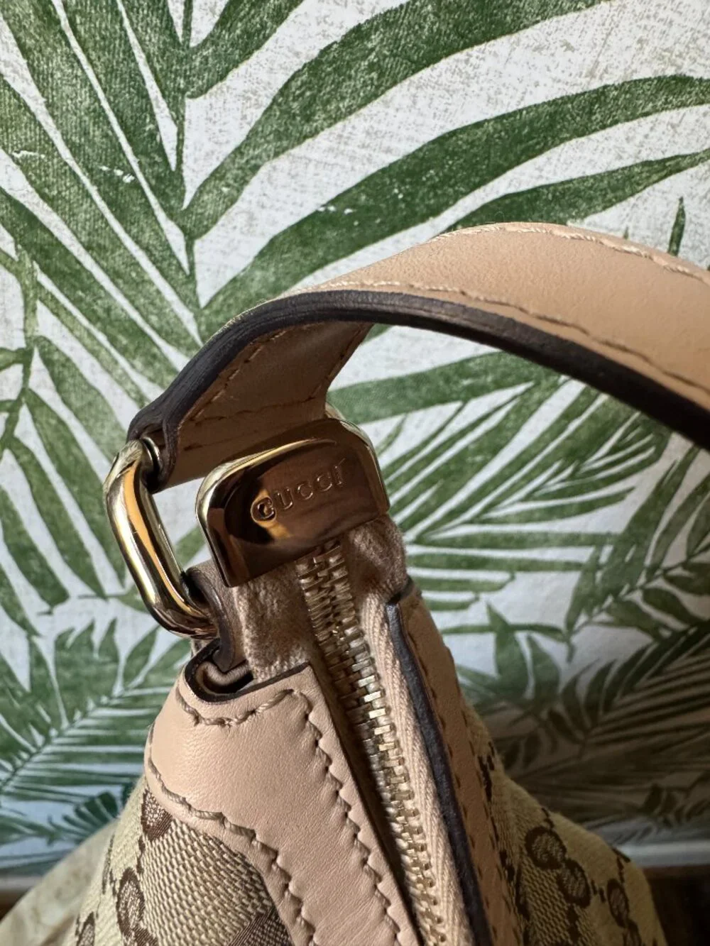 Vintage Gucci GG Canvas Web Stripe Hobo Shoulder Bag - Picture 8 of 14